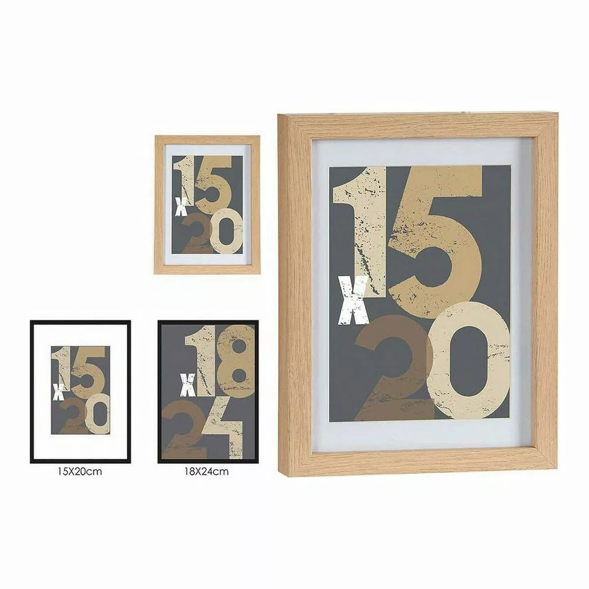 Bilderrahmen Für Die Wand Hellbraun Mdf (20,5 X 2,5 X 26,5 Cm) (1 Uds) günstig online kaufen