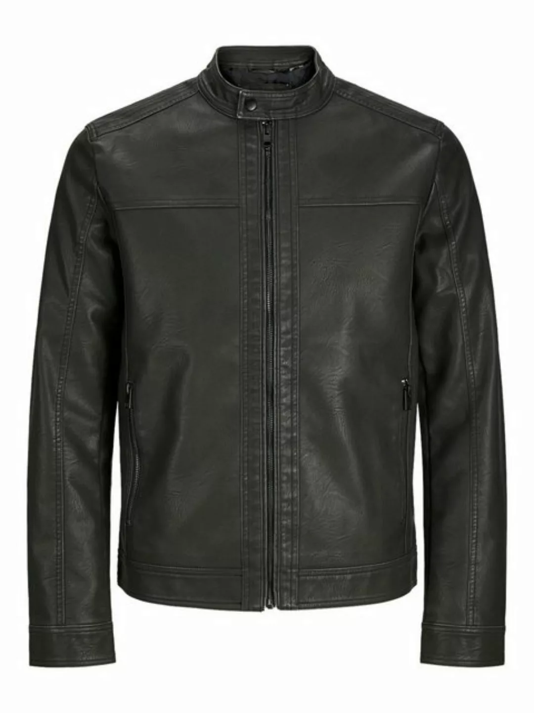 Jack & Jones Lederimitatjacke JJEWARNER WASHED PU JACKET NOOS mit Bandkrage günstig online kaufen