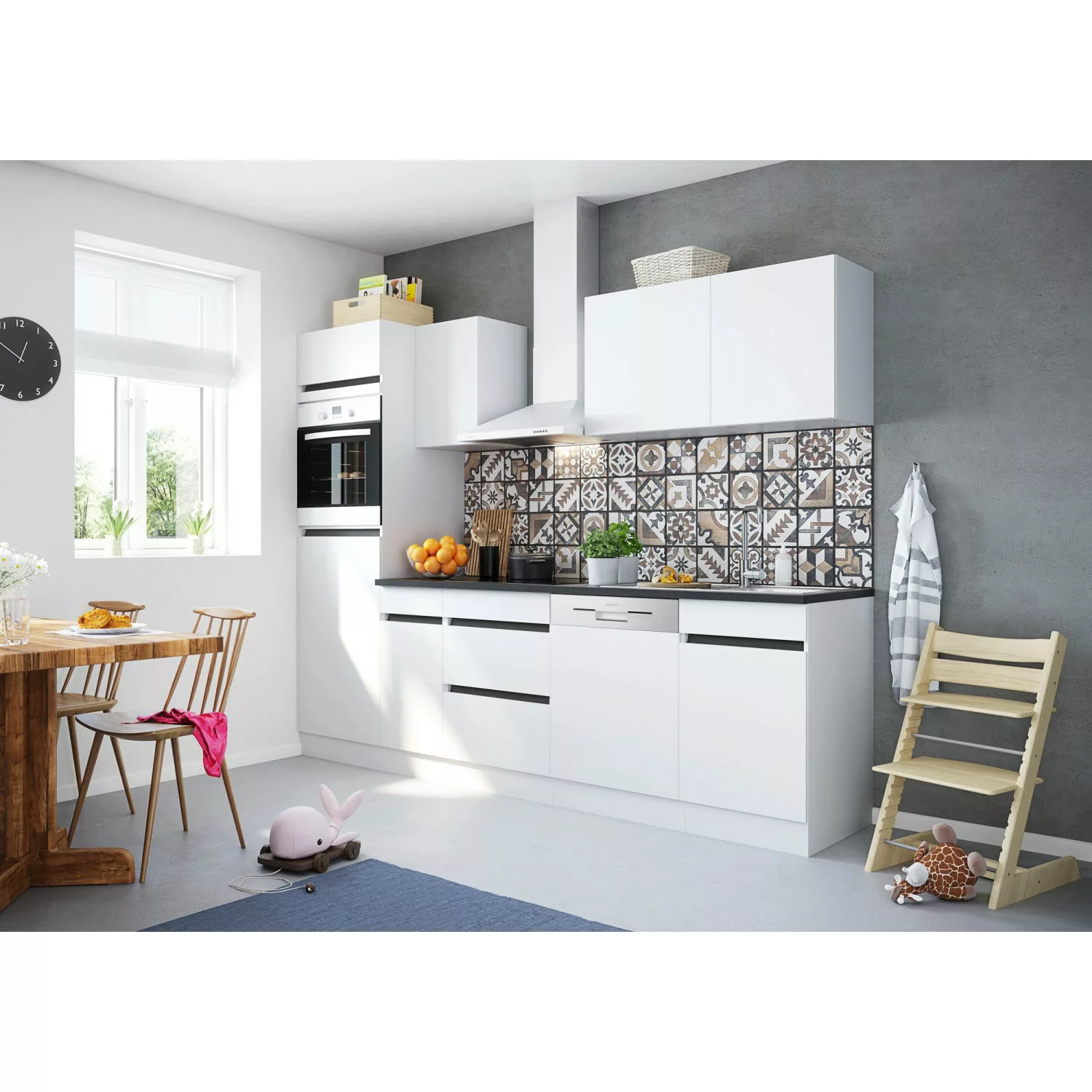 Optifit Küchenzeile/Küchenblock OPTIkombi Luca932 ohne E-Geräte 270 cm Brei günstig online kaufen