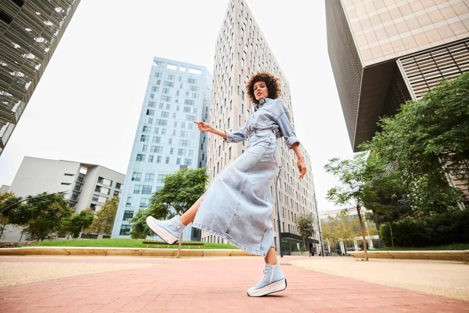 Rieker Sneaker, Plateau, High Top-Sneaker, Schnürschuh in veganer Verarbeit günstig online kaufen