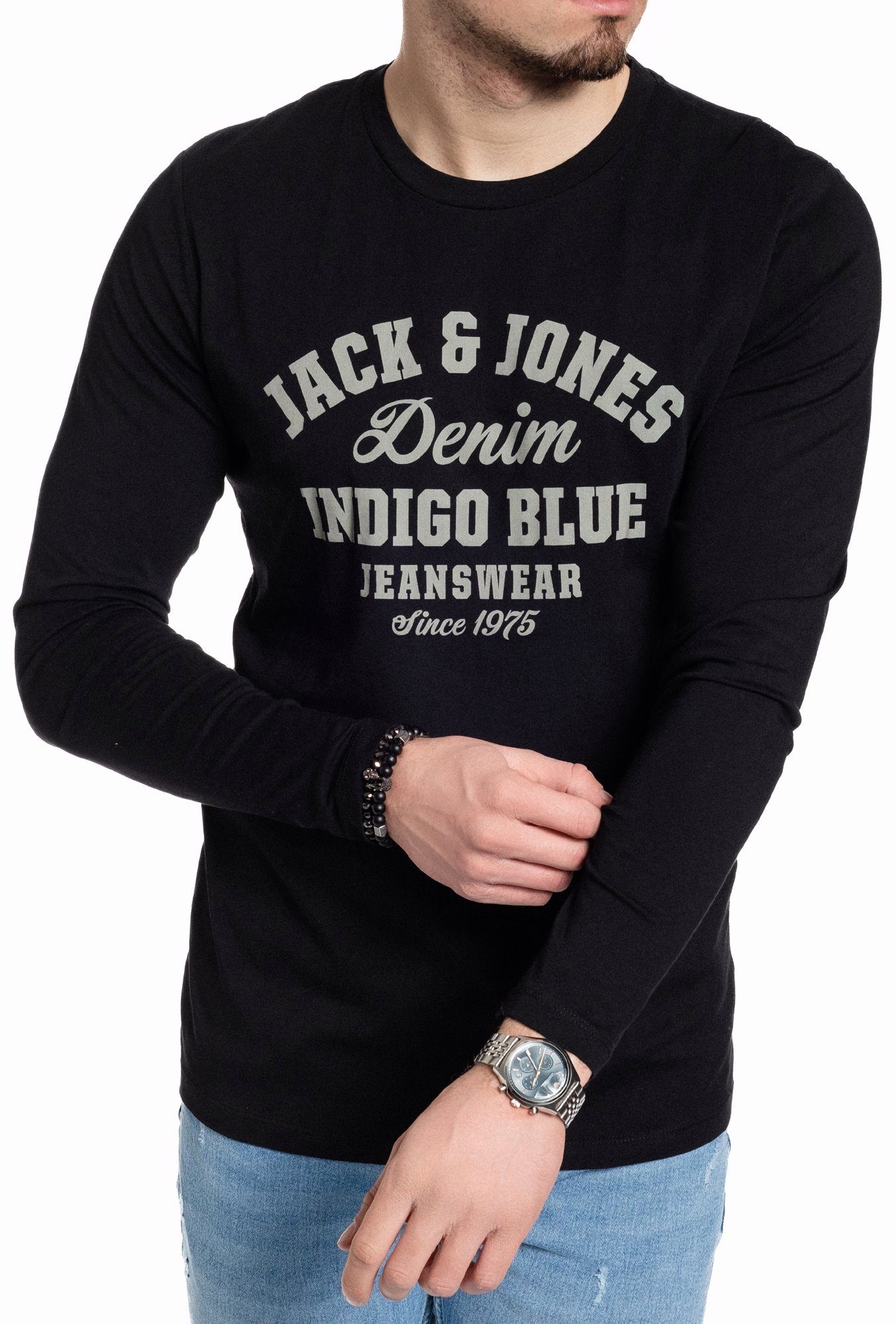 Jack & Jones Langarmshirt stilvolles Regular günstig online kaufen