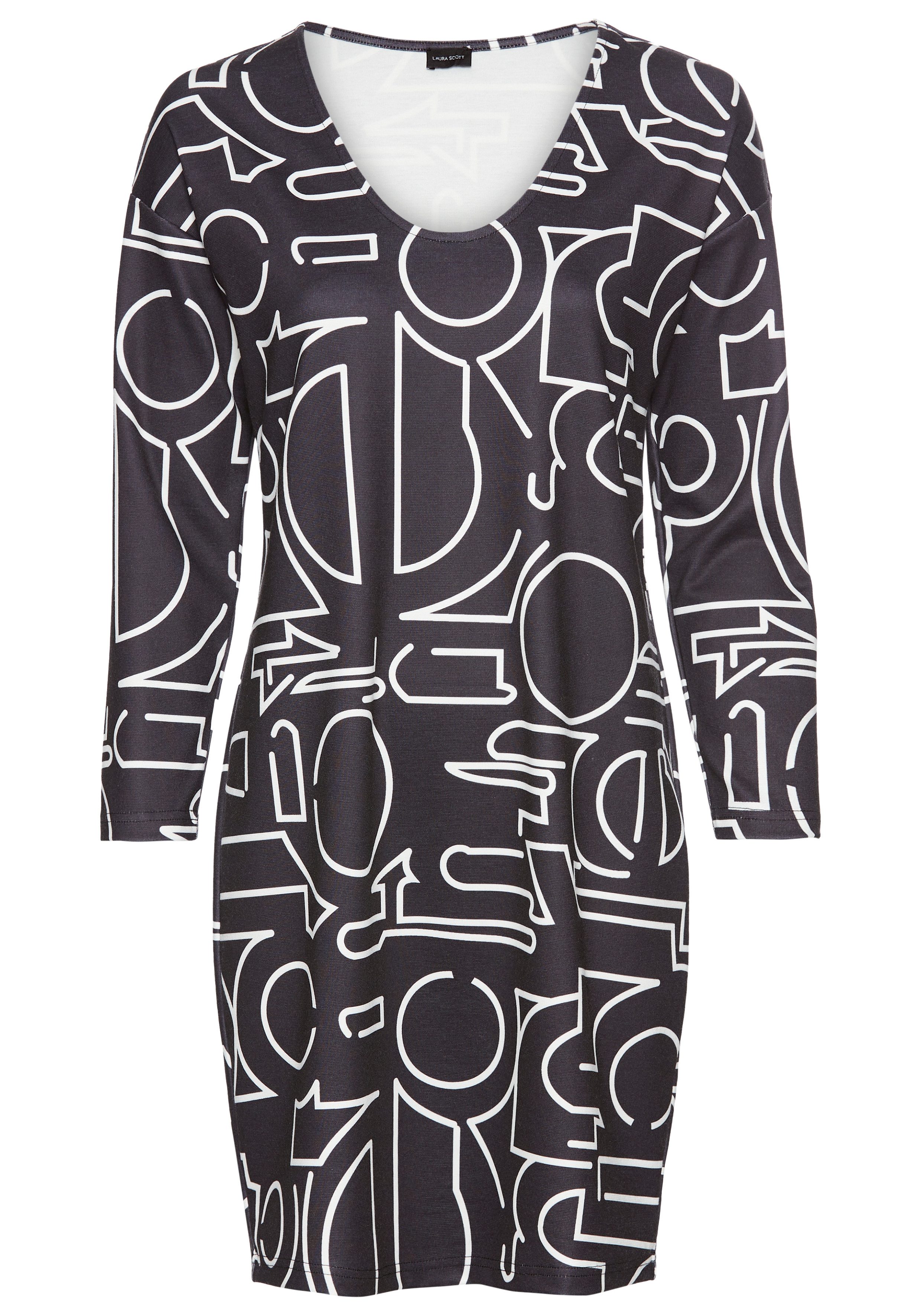 Laura Scott Shirtkleid, mit modernem Allover-Print günstig online kaufen