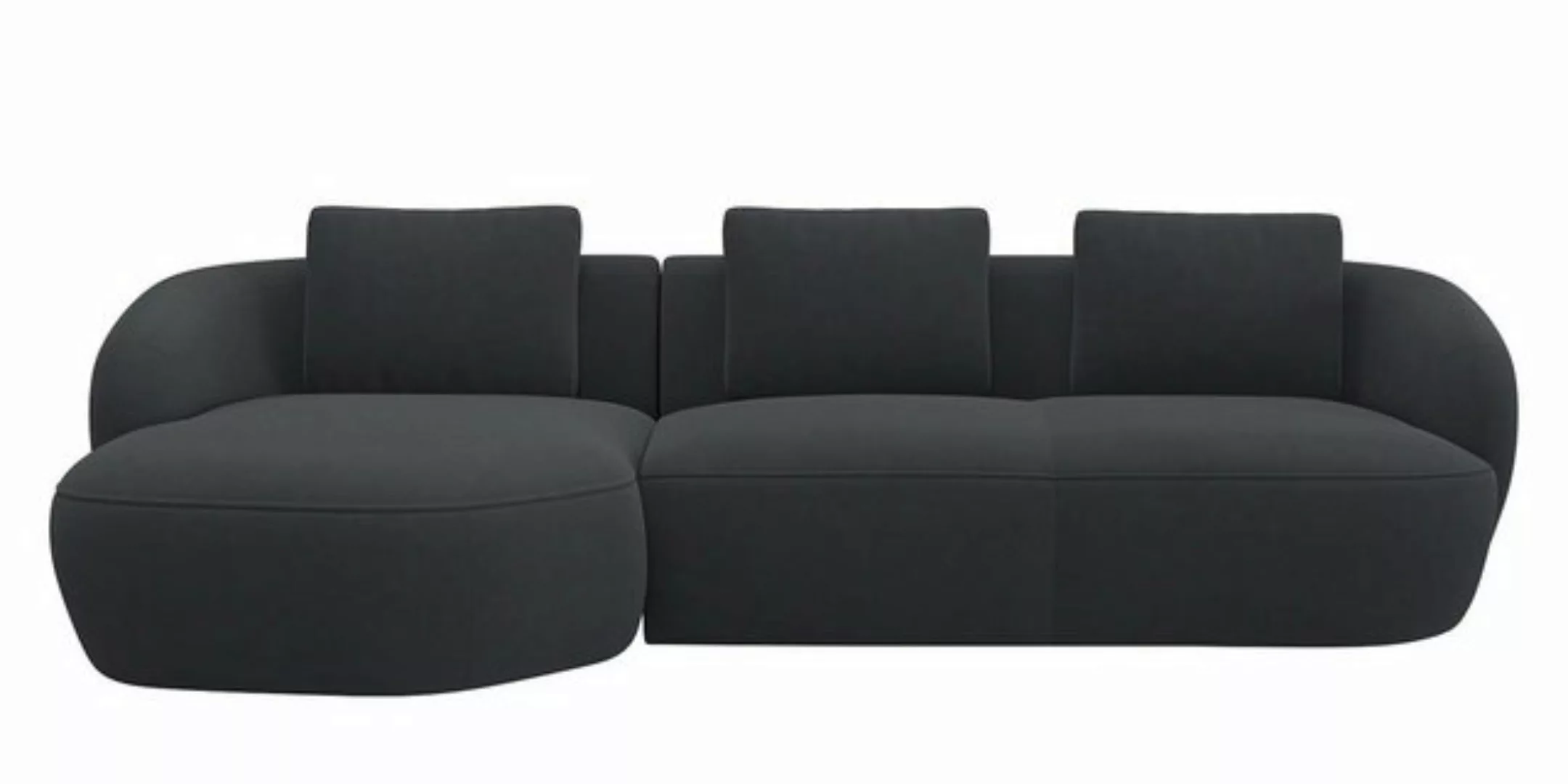 FLEXLUX Wohnlandschaft Torino, rund, L-Form, Sofa-Ecke mit Recamiere, Longc günstig online kaufen