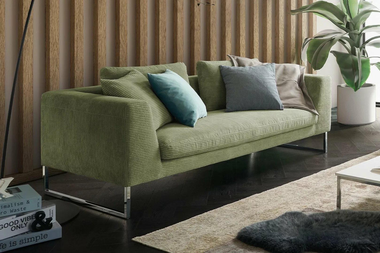 KAWOLA Sofa ARIAN, 2,5-Sitzer od. 3-Sitzer Cord versch. Farben günstig online kaufen