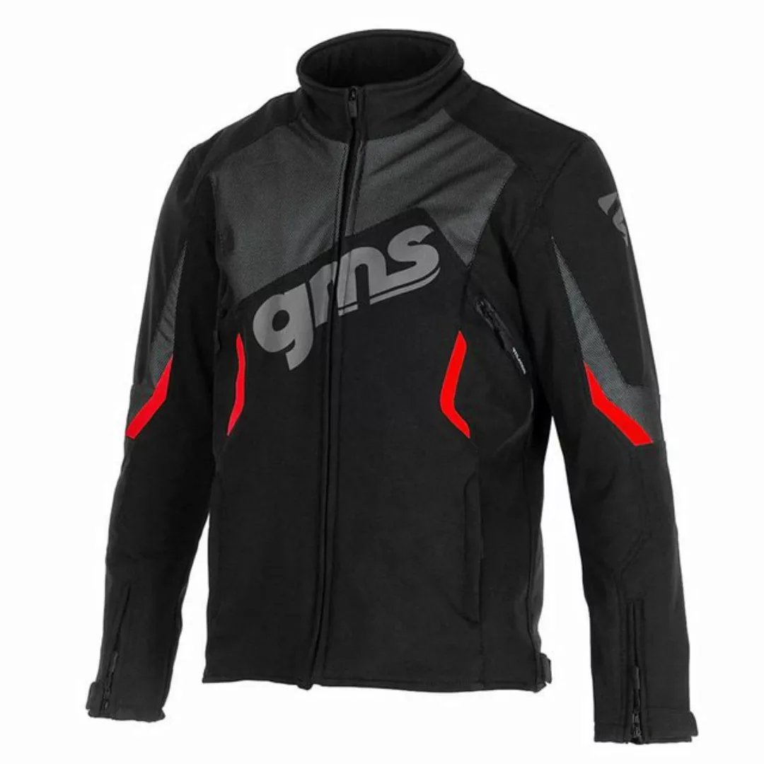 gms Motorradjacke GMS Softshelljacke Arrow - schwarz-rot M günstig online kaufen