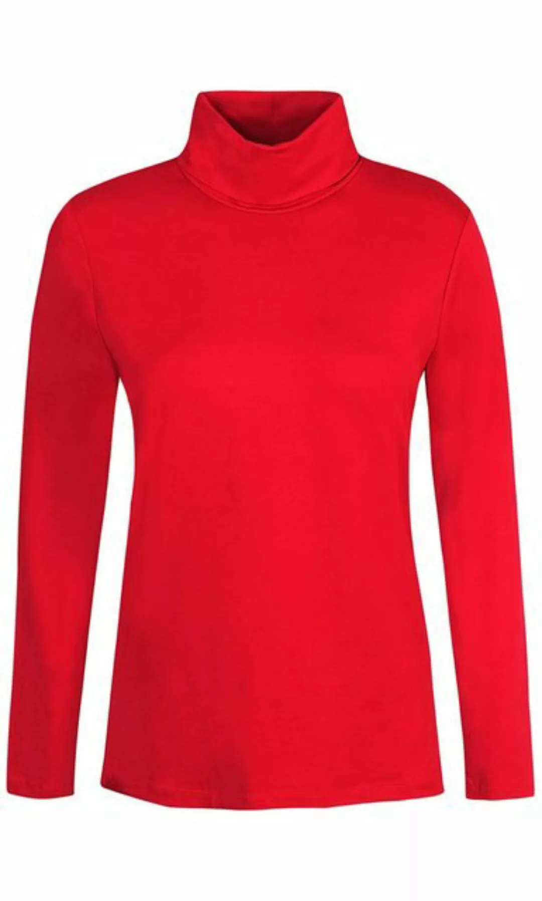 ZE-ZE Nordic Rollkragenshirt Shirt Rollkragen rot günstig online kaufen