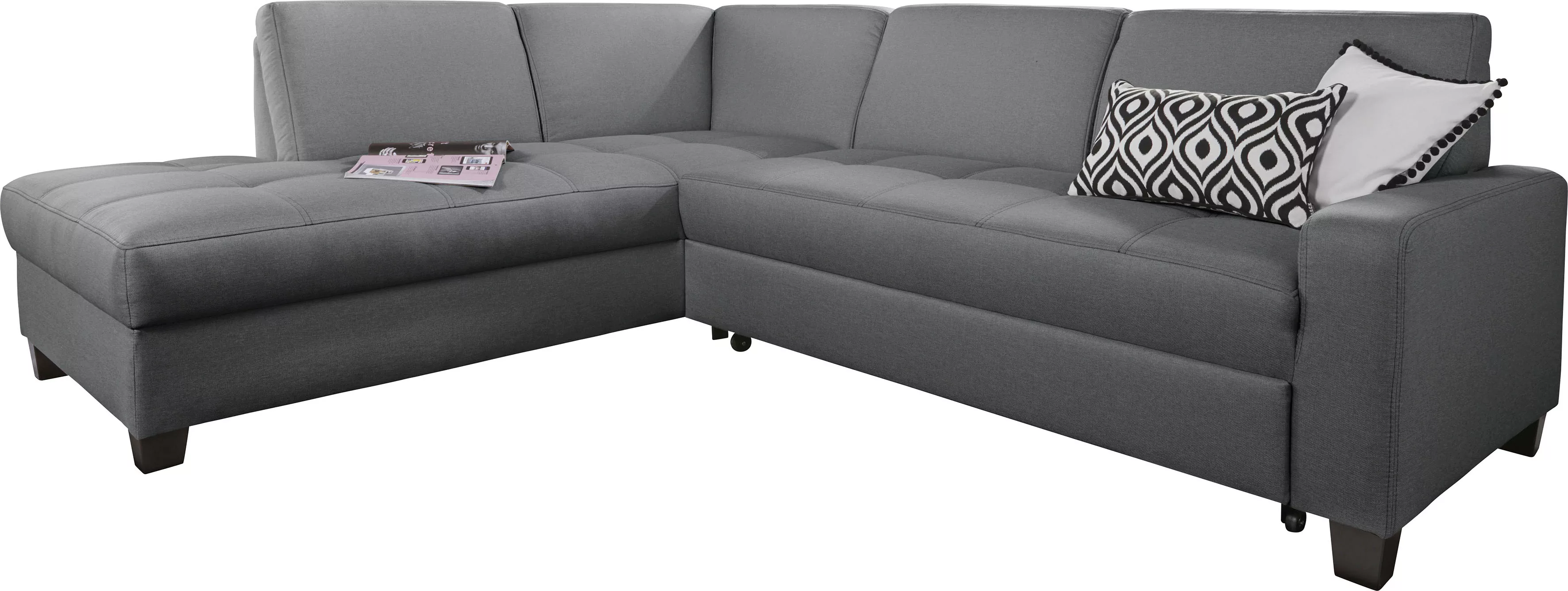 DOMO collection Ecksofa »Florentina L-Form«, wahlweise mit Bettfunktion, mi günstig online kaufen