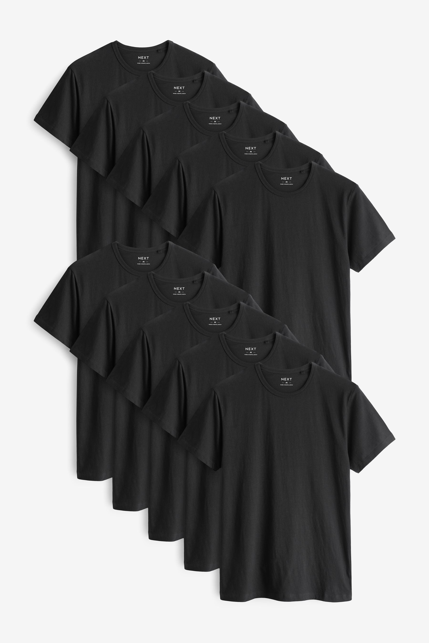 Next Unterhemd Slim-Fit T-Shirts im 10er-Pack günstig online kaufen