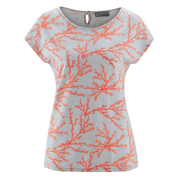 Hempage Damen T-shirt Print Hanf/bio-baumwolle günstig online kaufen