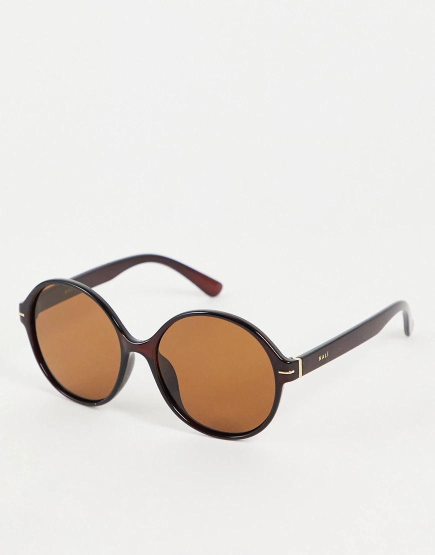 Nali – Runde Sonnenbrille in Braun günstig online kaufen