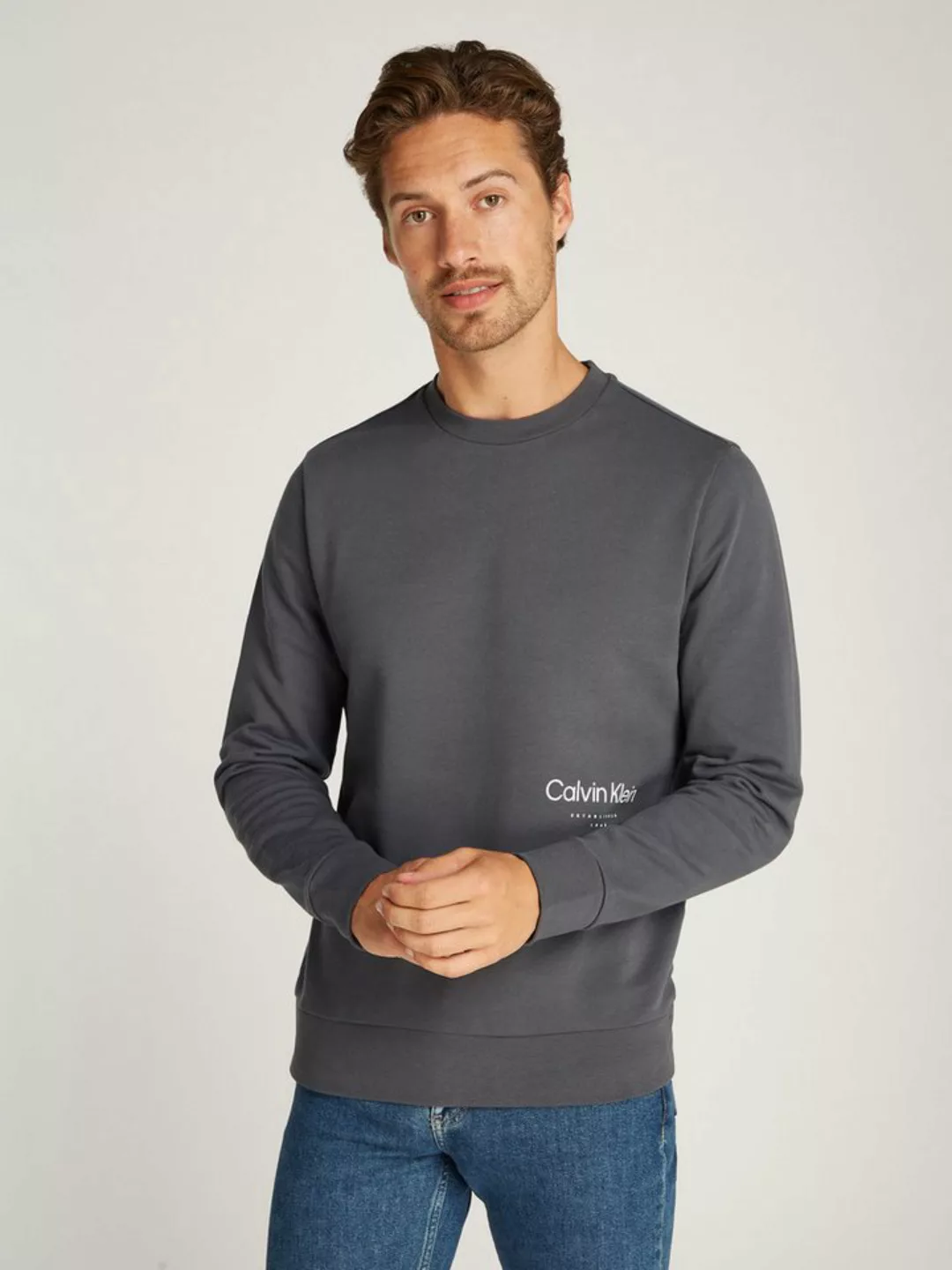 Calvin Klein Sweatshirt OFF PLACEMENT LOGO SWEATSHIRT günstig online kaufen