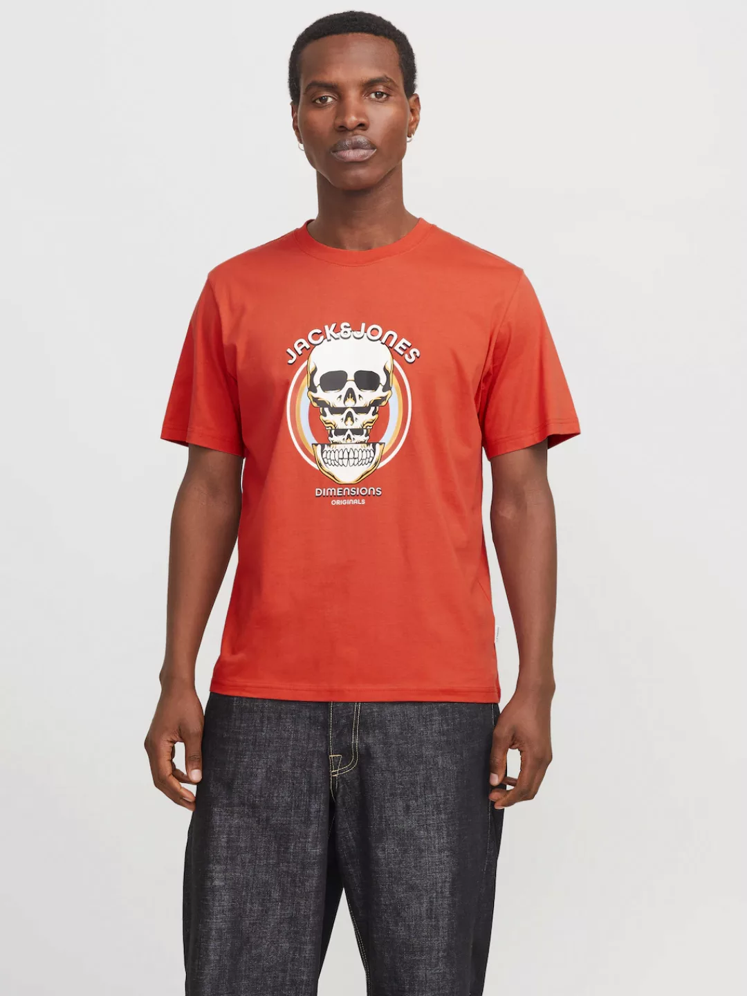 Jack & Jones T-Shirt "JORANATOMY SKULL TEE SS CREW NECK LN" günstig online kaufen