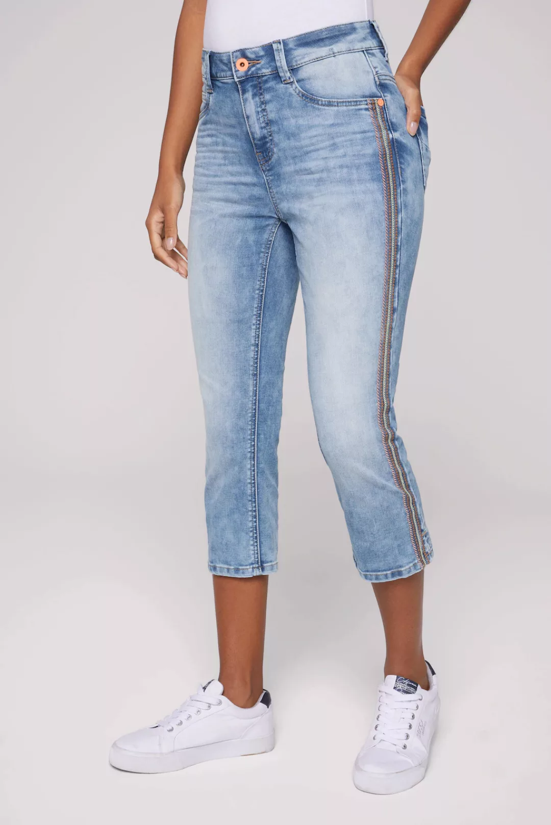 SOCCX Regular-fit-Jeans, mit verkürztem Bein günstig online kaufen
