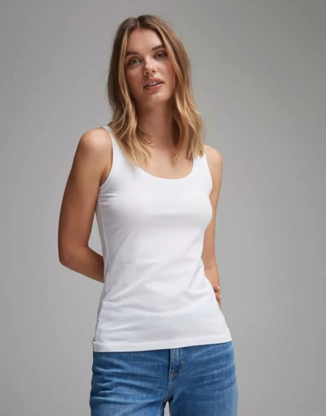 OPUS Trägertop Tanktop IMILIA Slim aus BCI Cotton Mix Jersey günstig online kaufen