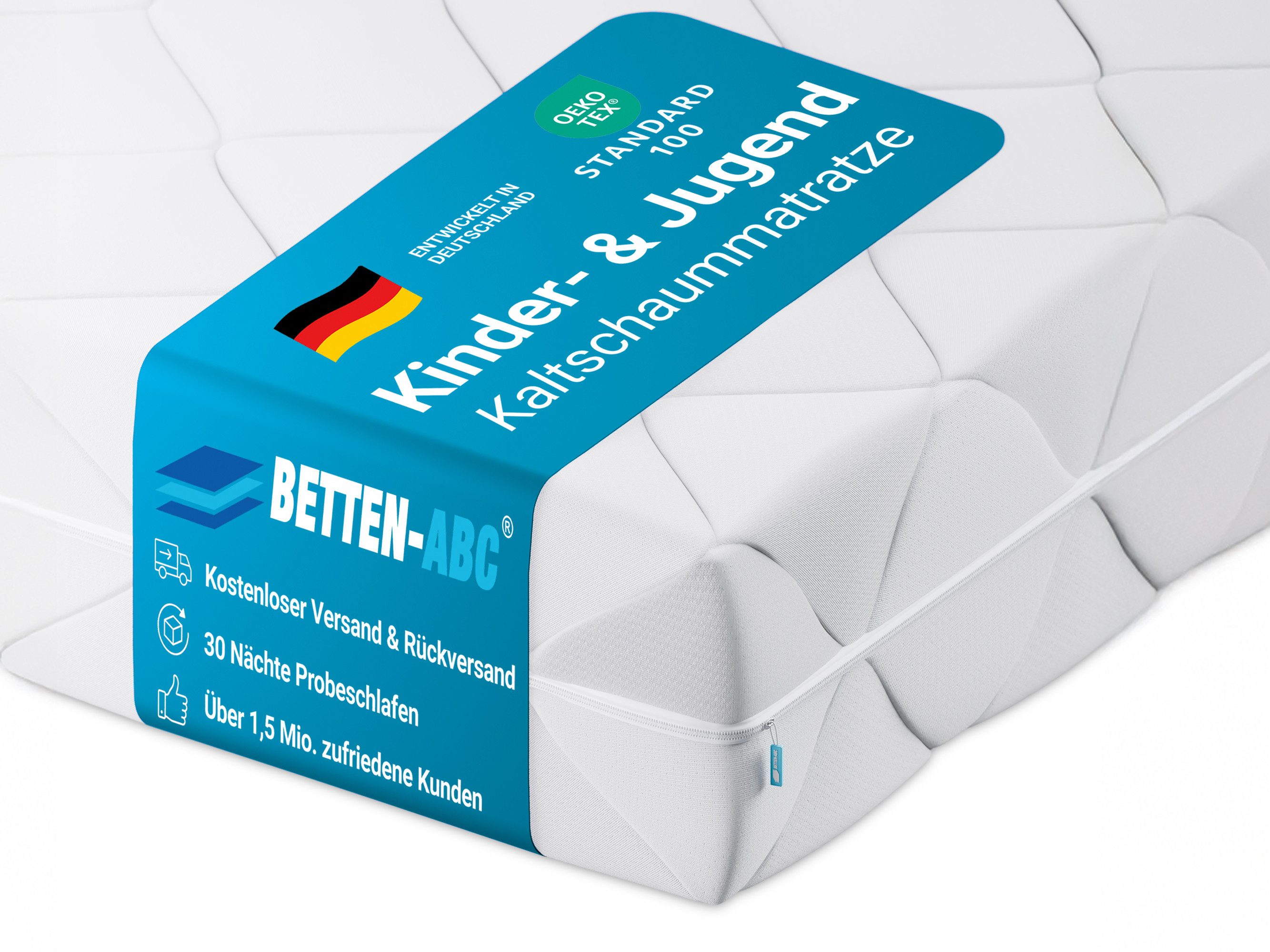Kindermatratze Betten-ABC KidZ - mit waschbarem günstig online kaufen