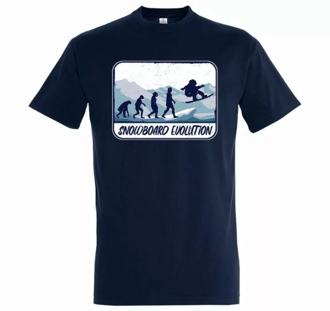 Youth Designz T-Shirt Snowboard Evolution Herren Shirt mit trendigem Frontp günstig online kaufen