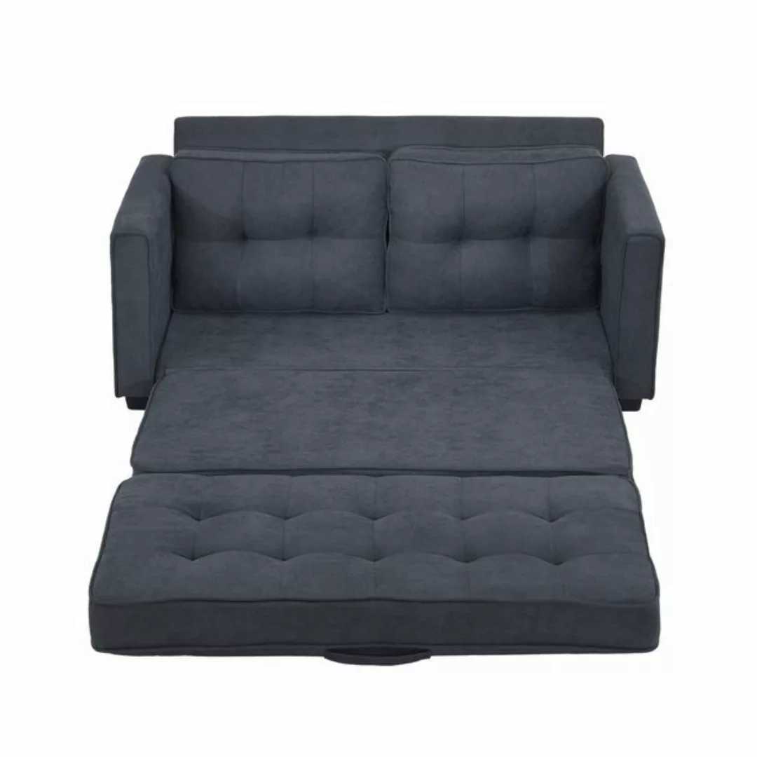 KLAM HOME Schlafsofa 2-Sitzer Klappbare Gästebettfunktion Doppelsofa mit Sc günstig online kaufen