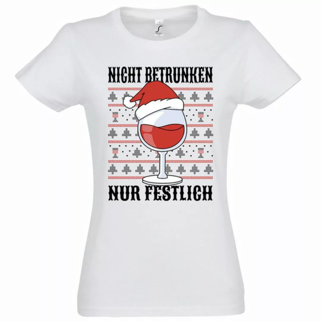 Youth Designz Print-Shirt Nicht Betrunken nur Festlich Damen T-Shirt mit mo günstig online kaufen