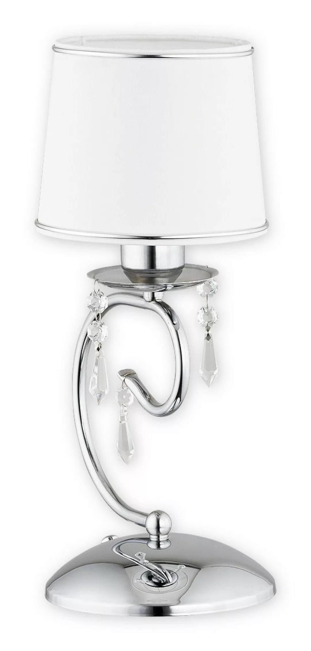 Tischlampe weiß 60W E27 Barsa günstig online kaufen