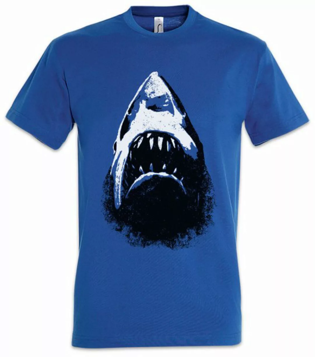 Urban Backwoods Print-Shirt Shark Face Herren T-Shirt Hai Jaws Sharks Geek günstig online kaufen