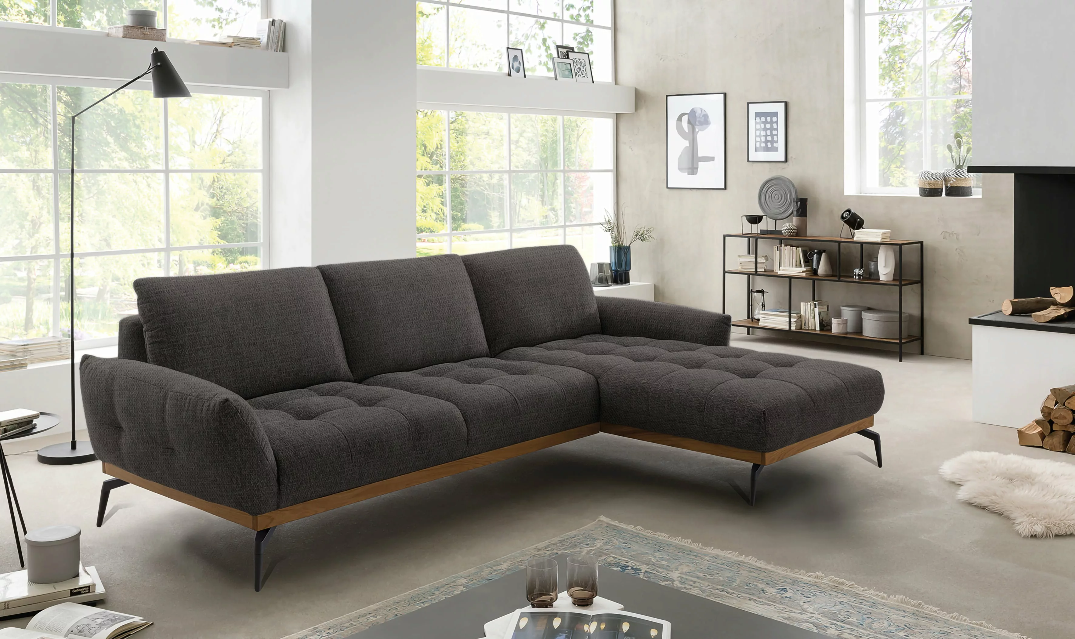 exxpo - sofa fashion Ecksofa "NICEA, erstklassiger Sitzkomfort, tolle Detai günstig online kaufen