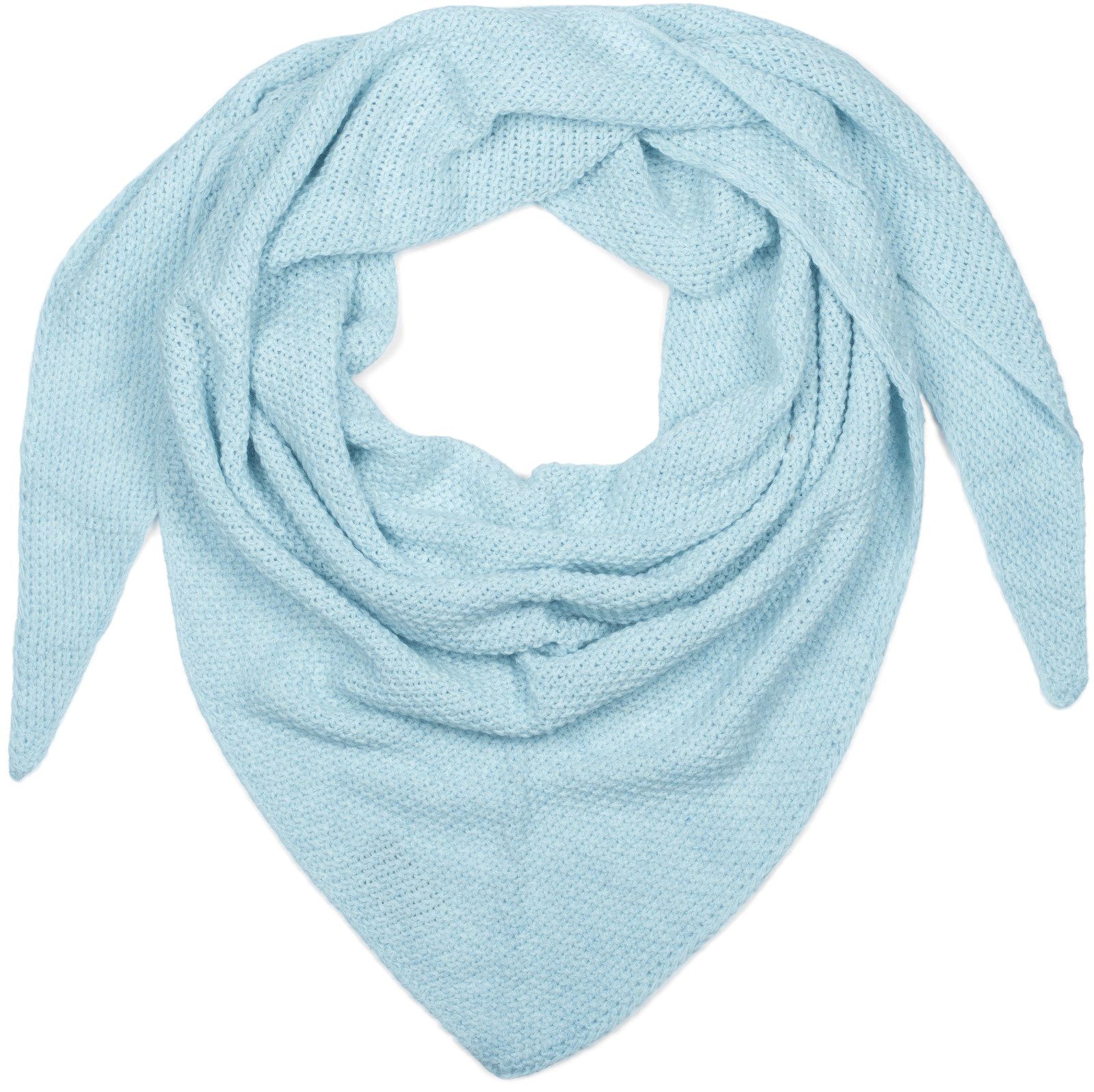styleBREAKER Dreieckstuch Strick Dreiecktuch Einfarbig, (1-St) günstig online kaufen
