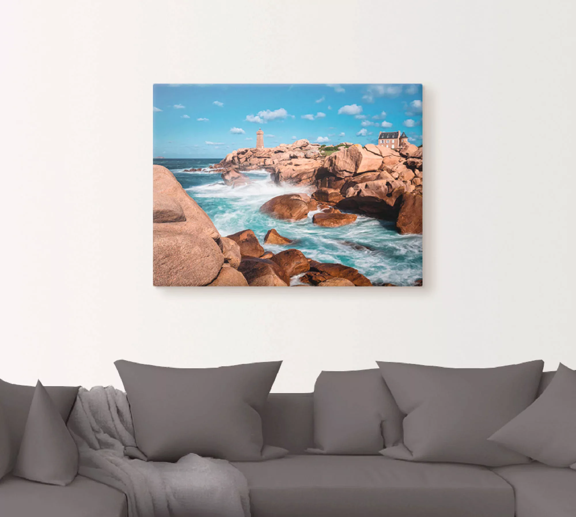 Artland Wandbild "Atlantikküste Bretagne bei Ploumanach", Küste, (1 St.), a günstig online kaufen