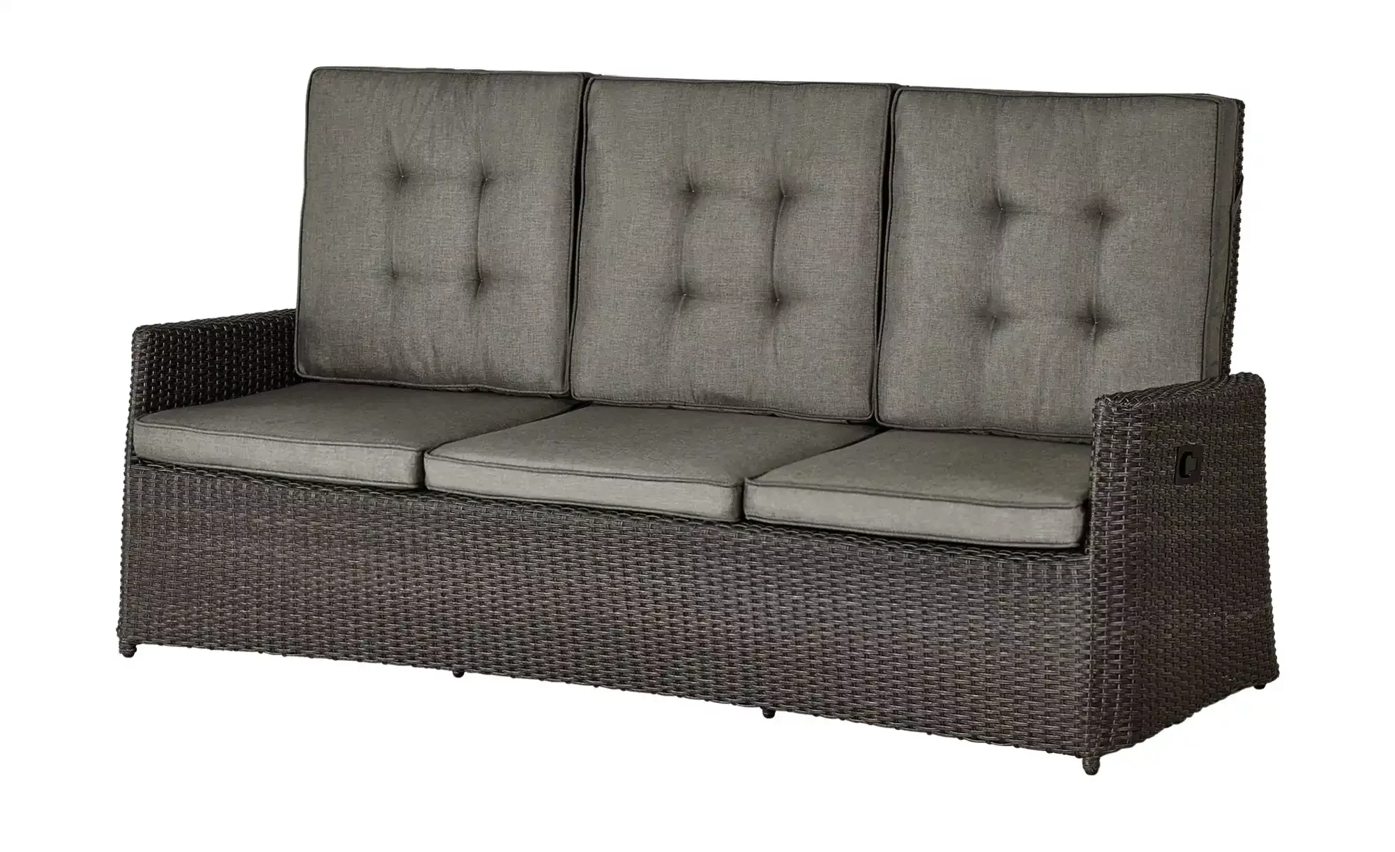 a casa mia Garten-Sofa  3-Sitzer  Padua ¦ grau ¦ Maße (cm): B: 211 H: 106 T günstig online kaufen