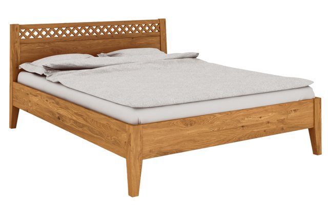 byoak Bett ODYS 160 x 210 aus Massivholz, mit Holzkopfteil, Naturgeölt günstig online kaufen