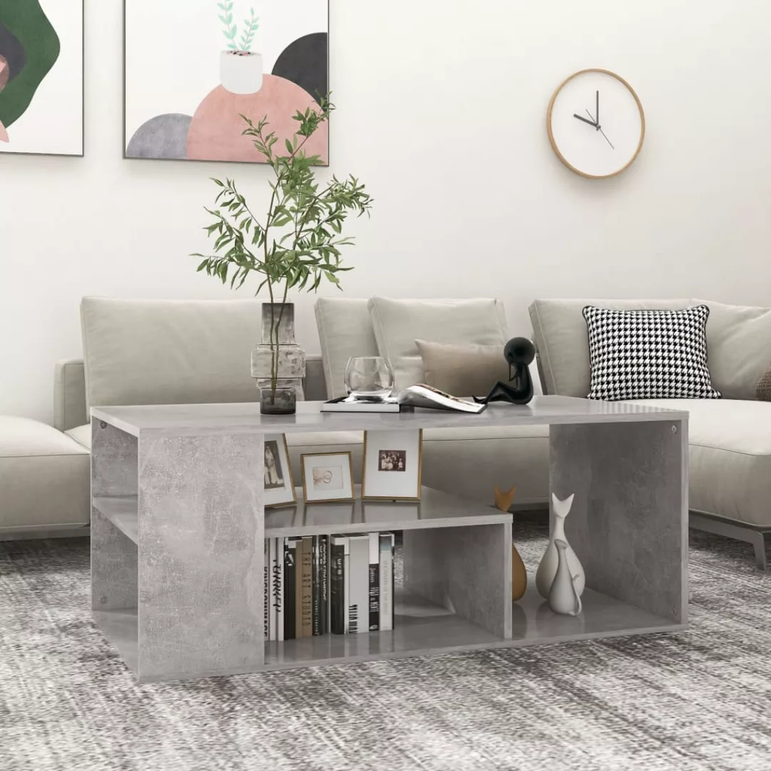 Couchtisch Betongrau 100x50x40 Cm Spanplatte günstig online kaufen