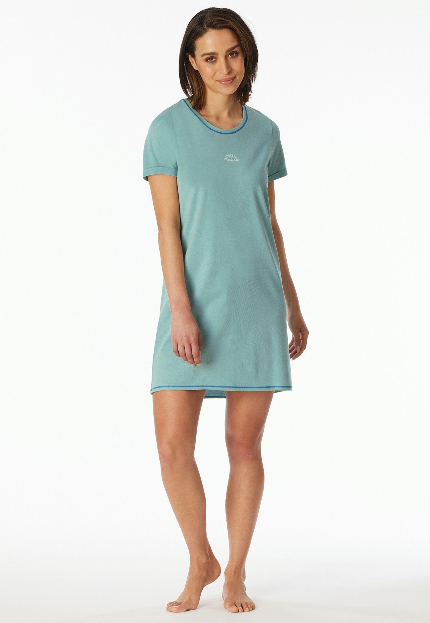Schiesser Nachthemd Casual Essentials mit Statement-Print, günstig online kaufen