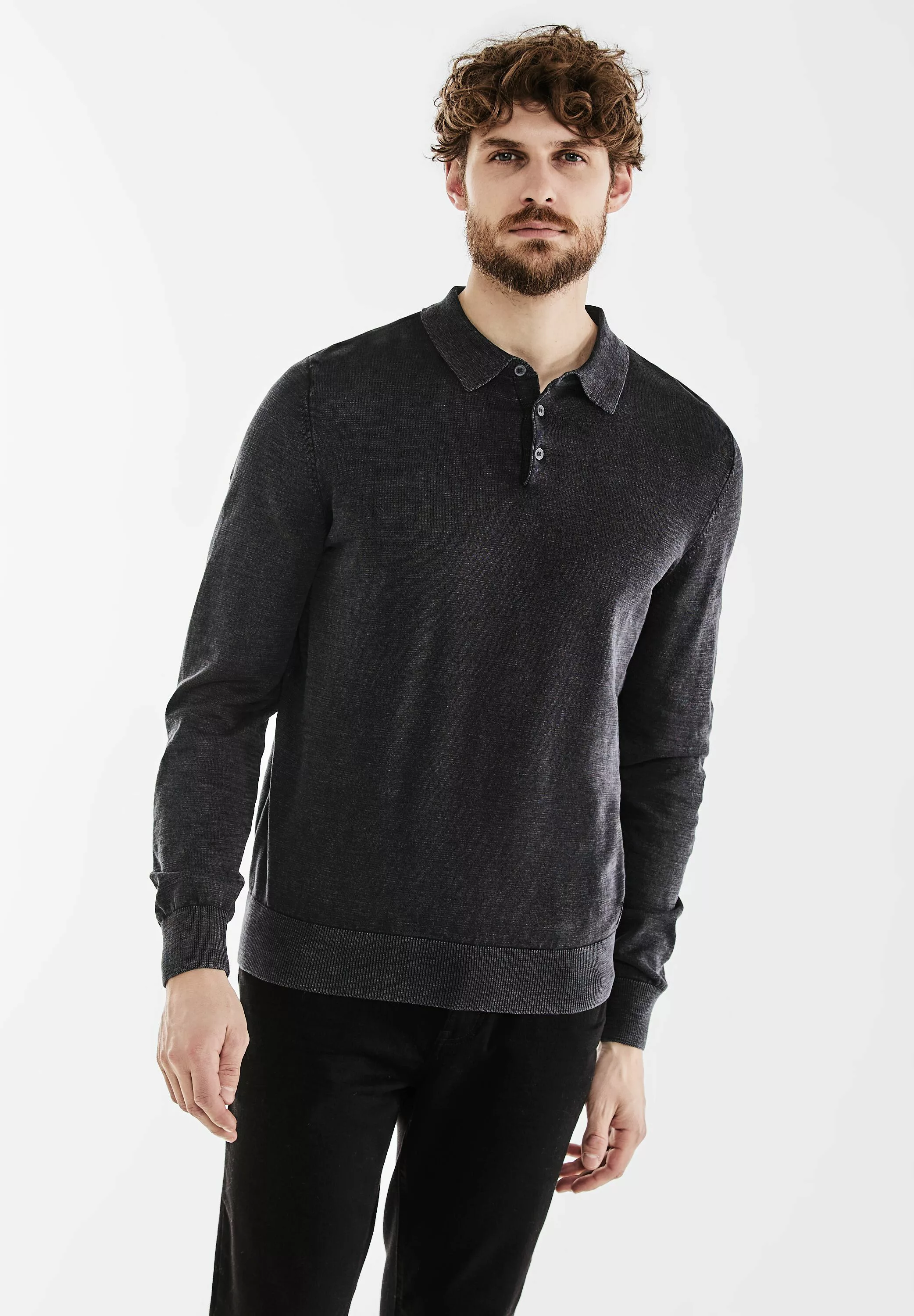 STREET ONE MEN Strickpullover, aus Feinstrick günstig online kaufen