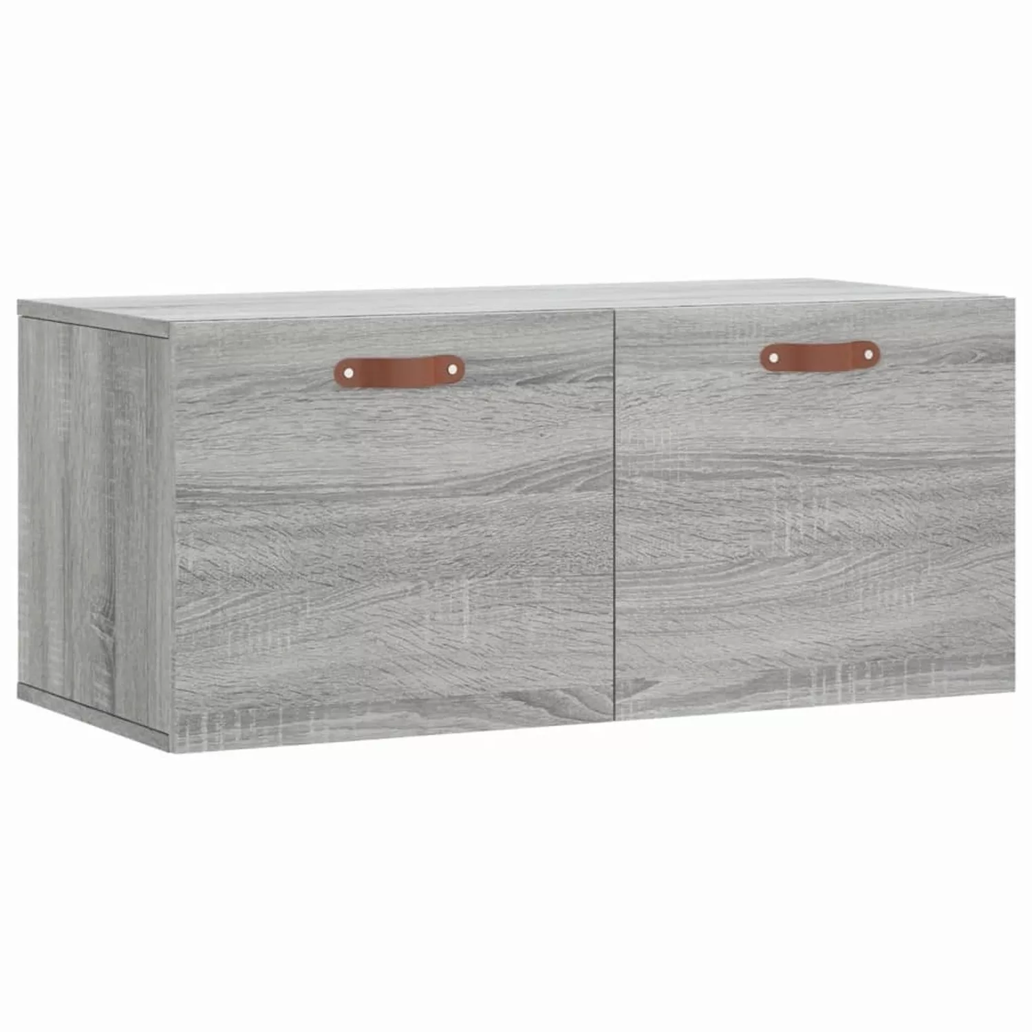 vidaXL Wandschrank Grau Sonoma 80x36,5x35 cm Holzwerkstoff Modell 7 günstig online kaufen