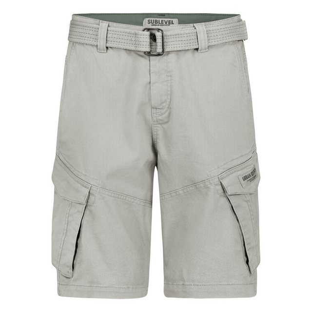 SUBLEVEL Cargoshorts Herren Cargo Shorts Sommer kurze Hose Bermuda knielang günstig online kaufen