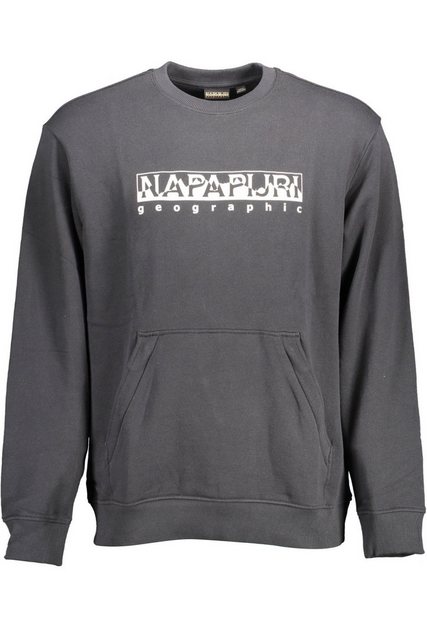 Napapijri Sweatshirt Herren Langarm-Sweatshirt Schwarz mit Taschen und günstig online kaufen