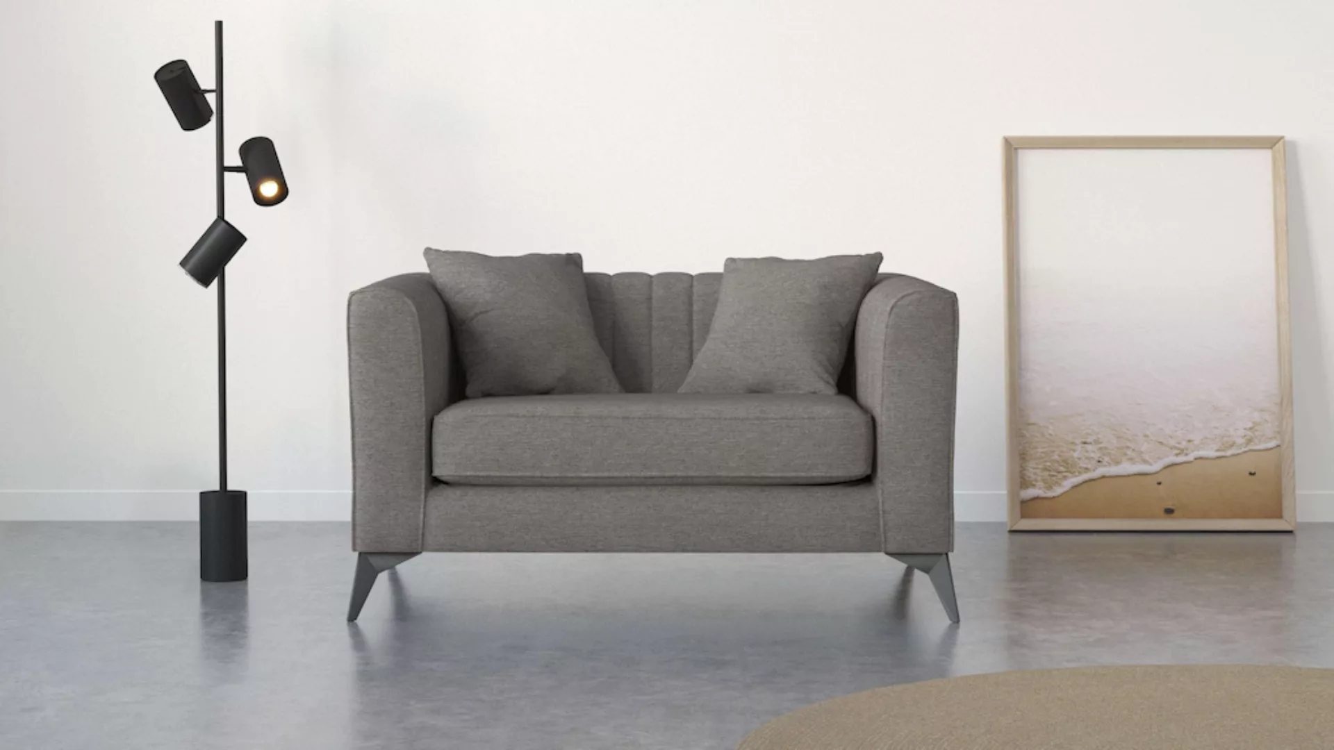 Places of Style Loveseat "MATTHEW B/T/H: 130/86/74 cm Sessel", incl. Zierki günstig online kaufen