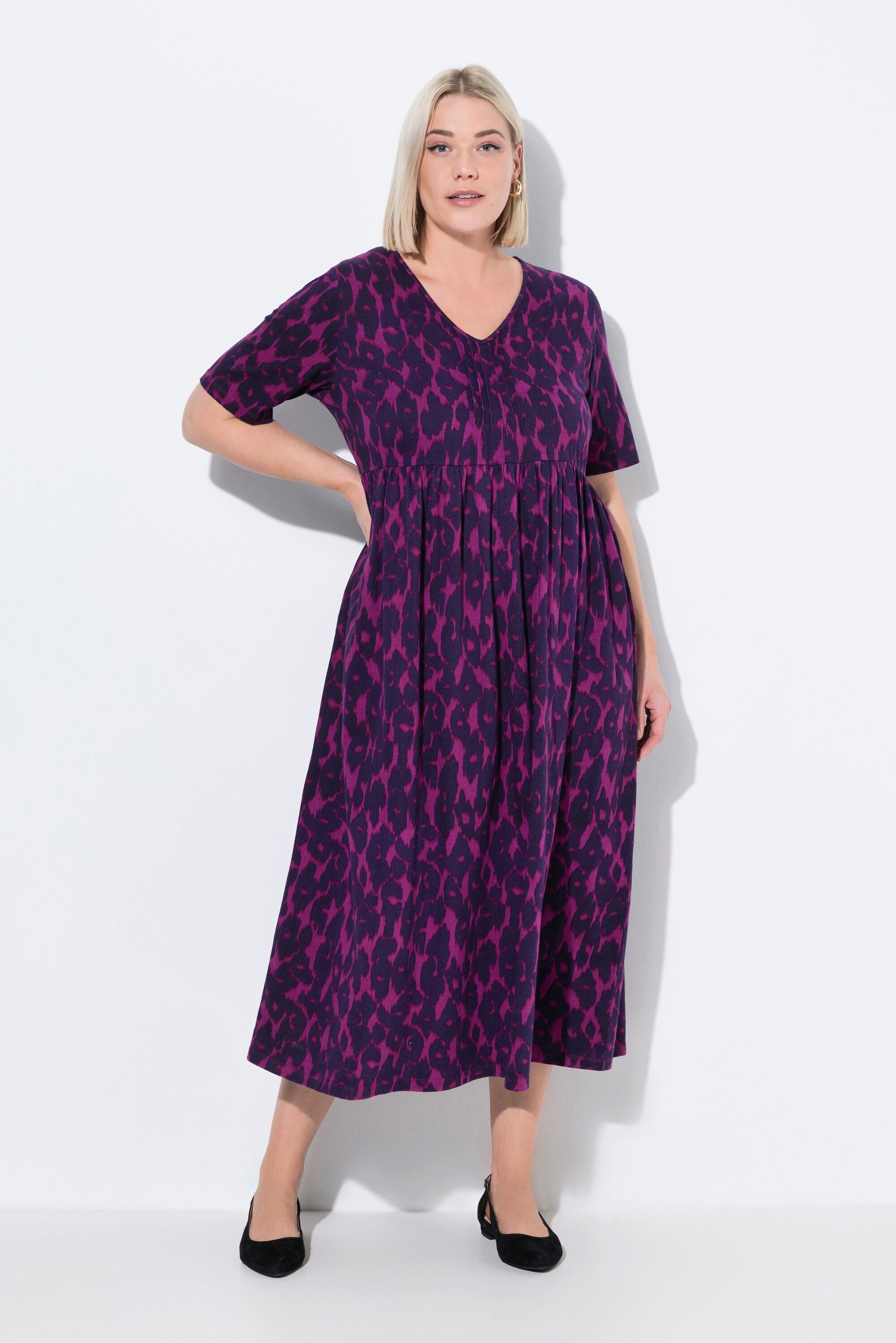 Ulla Popken Maxikleid Maxikleid A-Linie Biesen günstig online kaufen