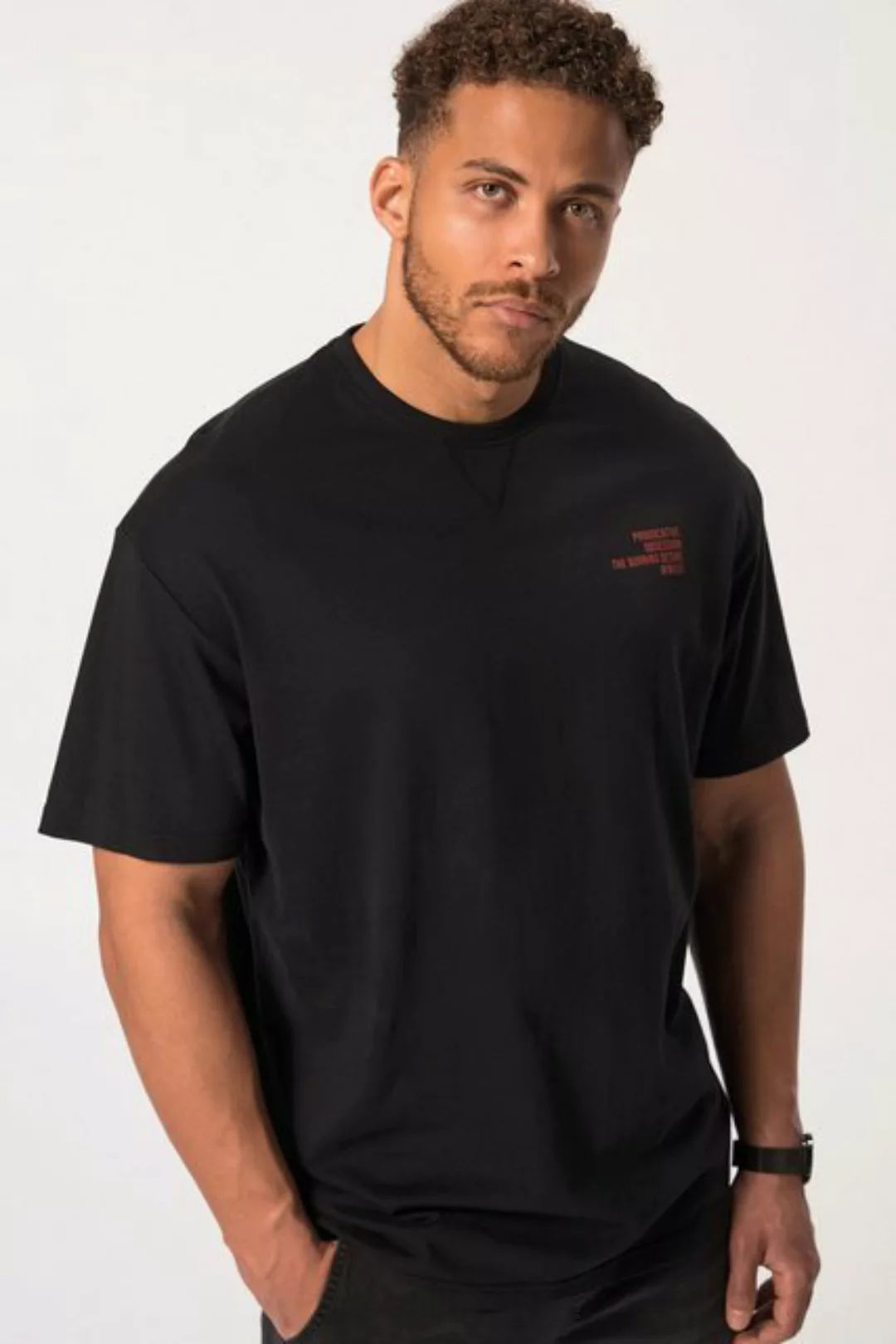 STHUGE T-Shirt STHUGE T-Shirt Halbarm oversized Rückenprint günstig online kaufen