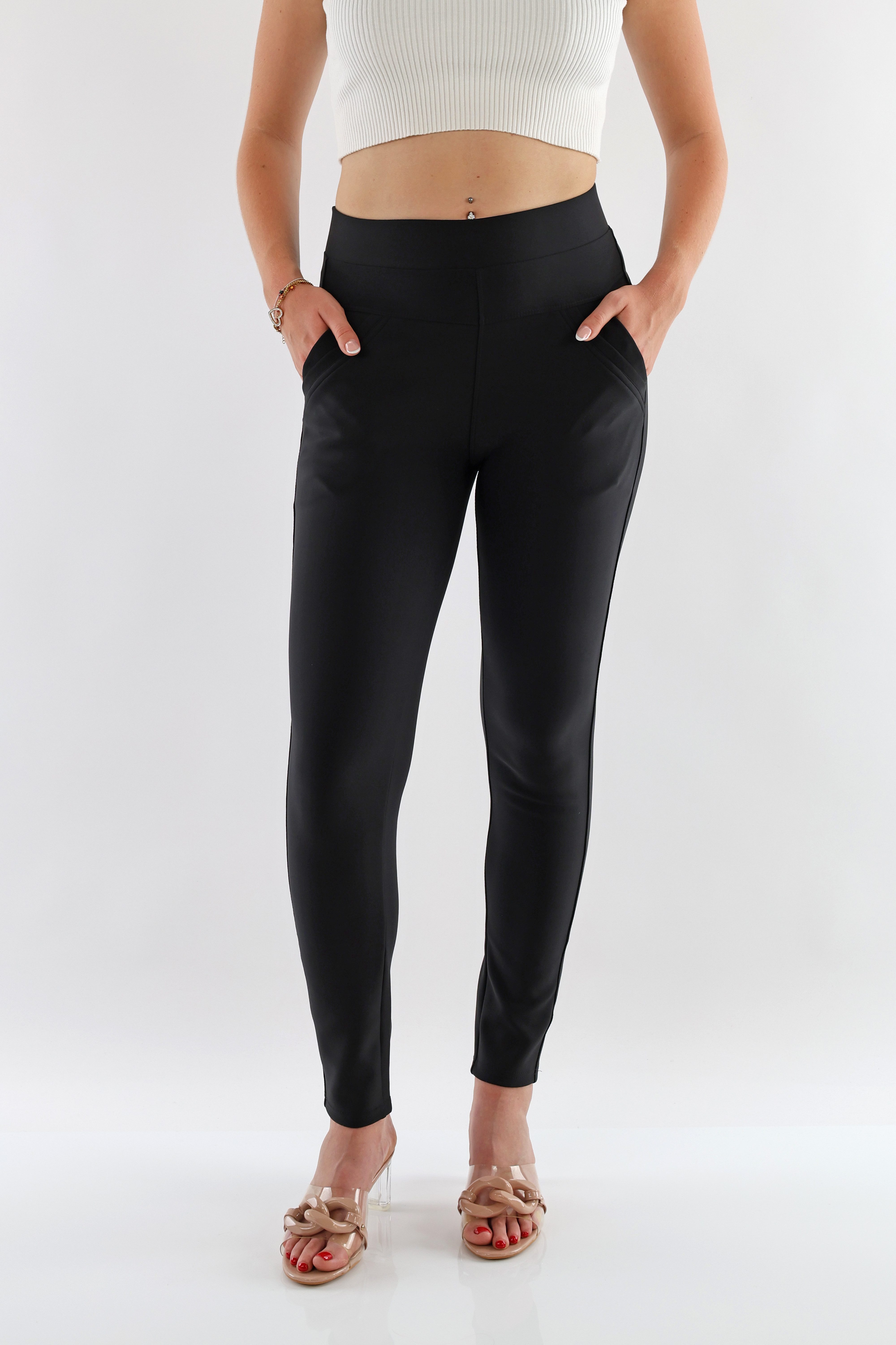 MIRROSI Stretch-Hose Damen Hosen High Waist günstig online kaufen