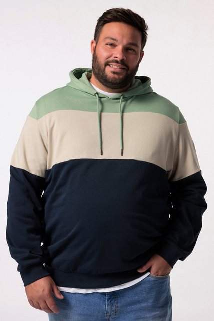 Men Plus Sweatshirt Men+ Hoodie Kapuzensweater Colorblocking bis 8 XL günstig online kaufen