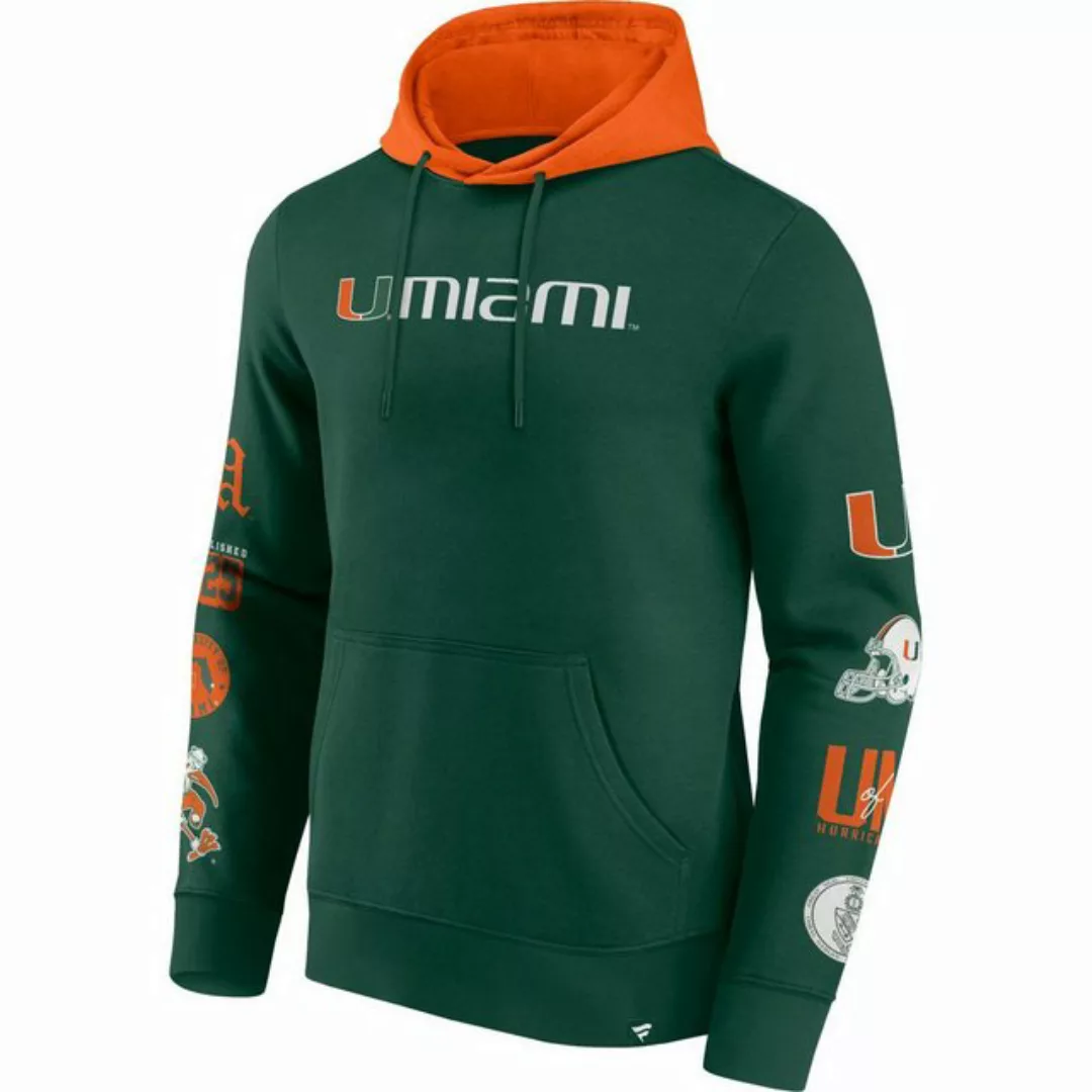 Fanatics Kapuzenpullover Miami Hurricanes NCAA Sleeve Patches günstig online kaufen