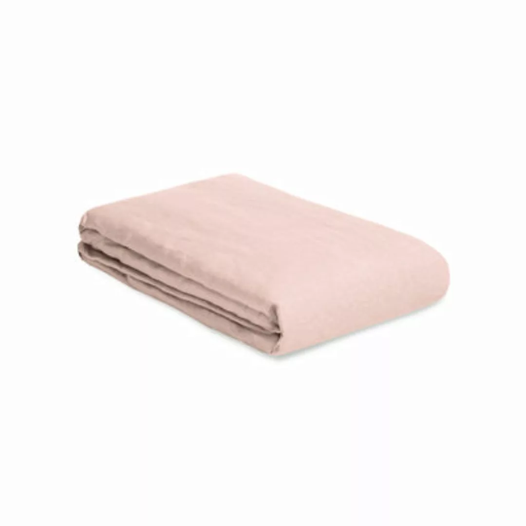 Bettbezug 200 x 200 cm  textil rosa / 200 x 200 cm - Leinen gewaschen - Au günstig online kaufen