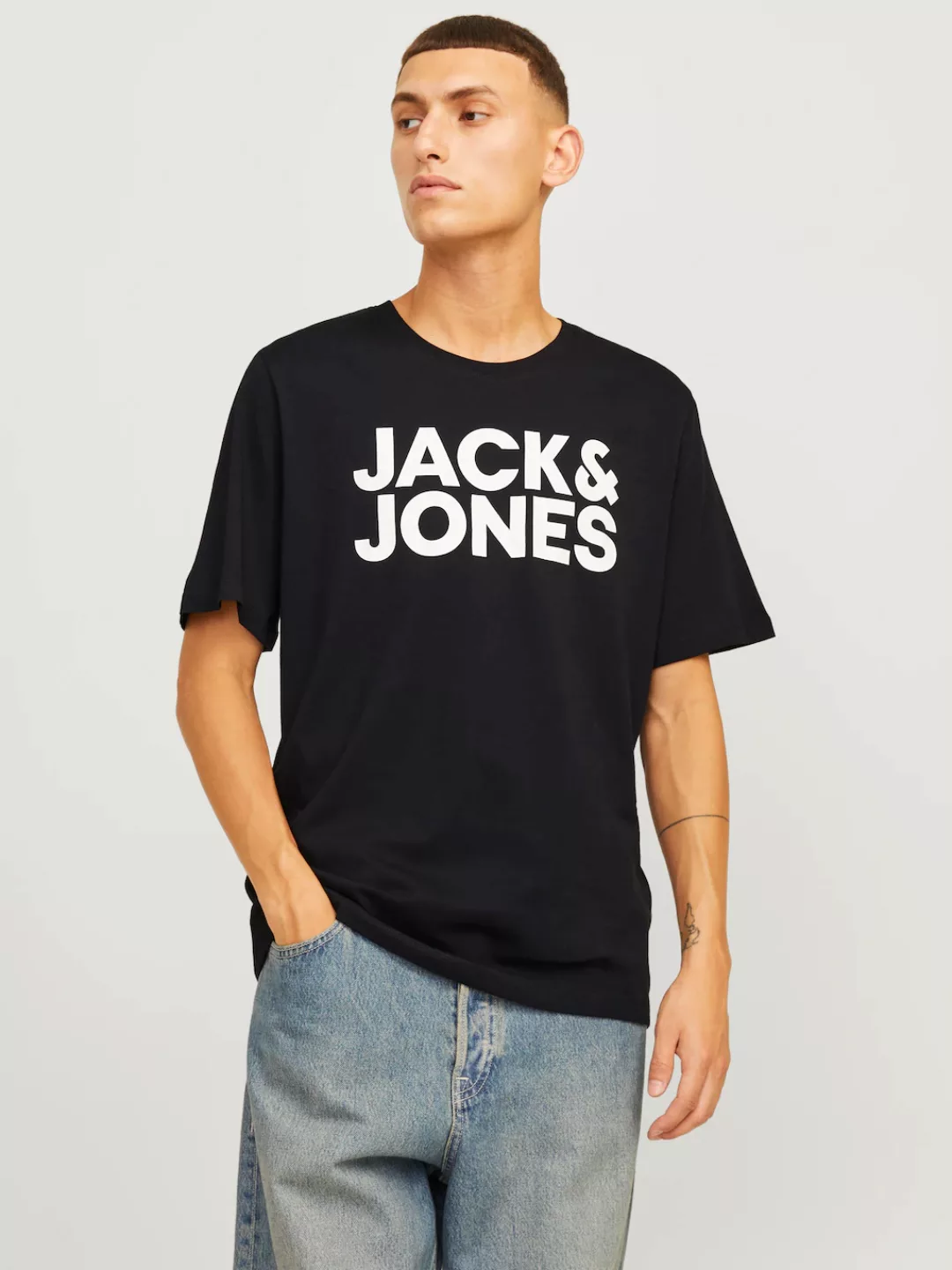 Jack & Jones Rundhalsshirt "JJECORP LOGO TEE SS O-NECK 3PK MP NOOS" günstig online kaufen