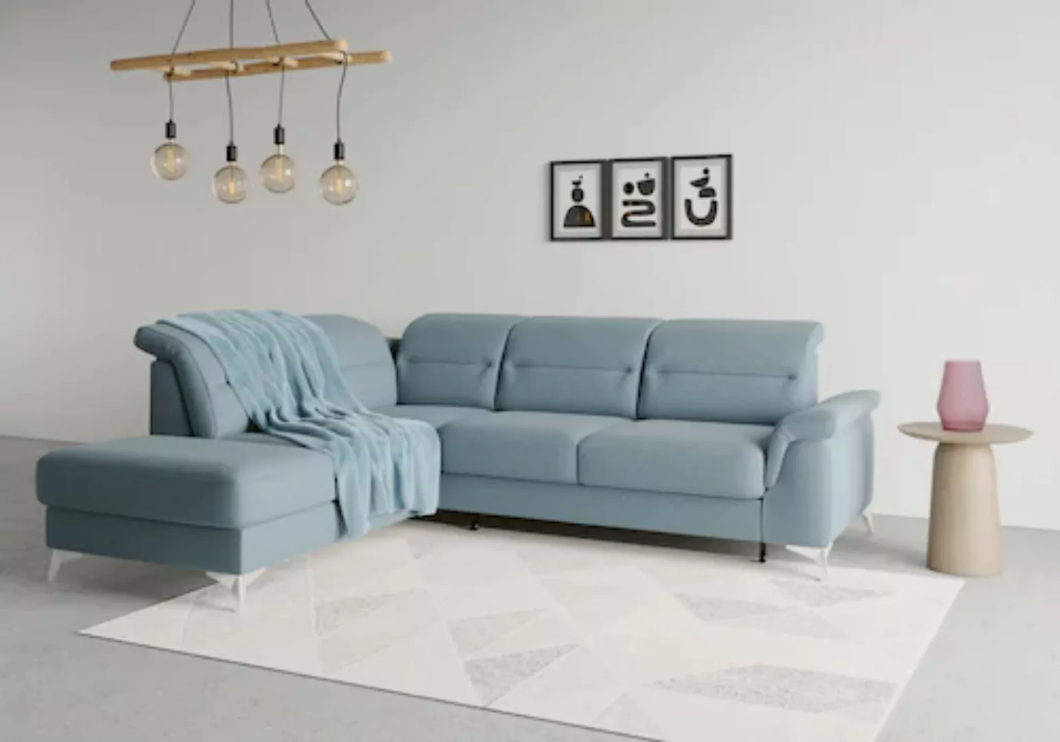 sit&more Ecksofa Sinatra L-Form, mit Ottomane, optional mit Kopfteilverstel günstig online kaufen