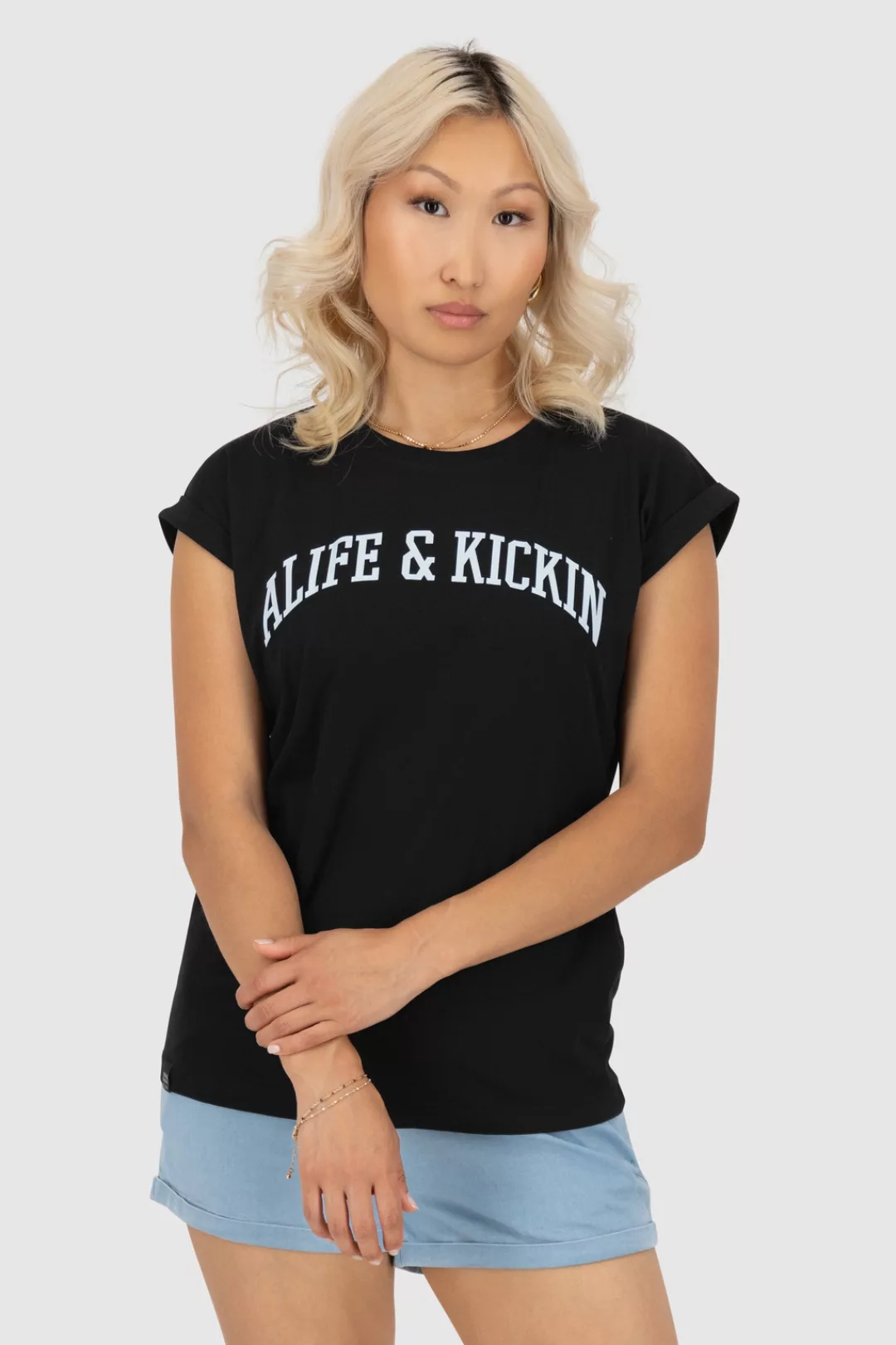 Alife & Kickin Rundhalsshirt "Damen DineAK P" günstig online kaufen