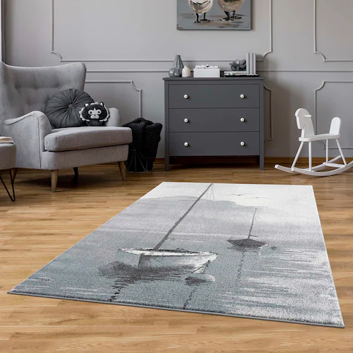 Carpet City Teppich »Savanna 9368«, rechteckig, 11 mm Höhe, Flachflor, mit günstig online kaufen