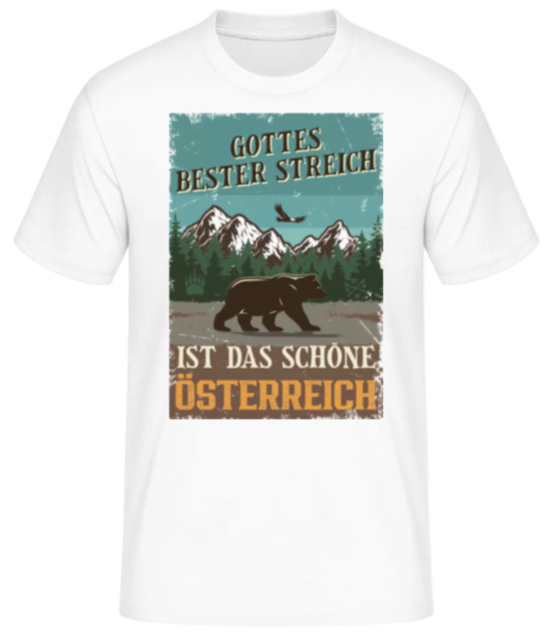 Gottes Bester Streich Österreich · Männer Basic T-Shirt günstig online kaufen