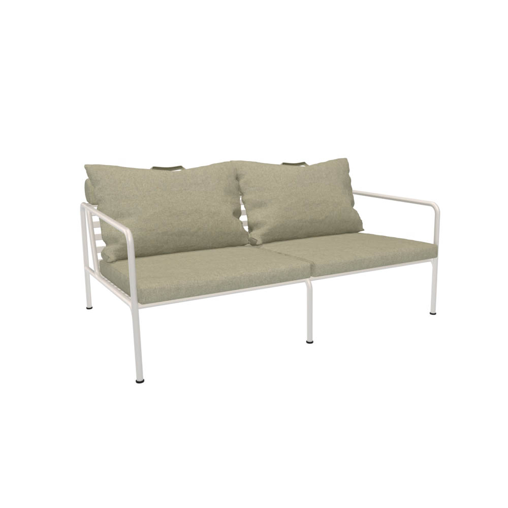 Outdoor 2-Sitzer Sofa AVON weiß Moosgrün günstig online kaufen