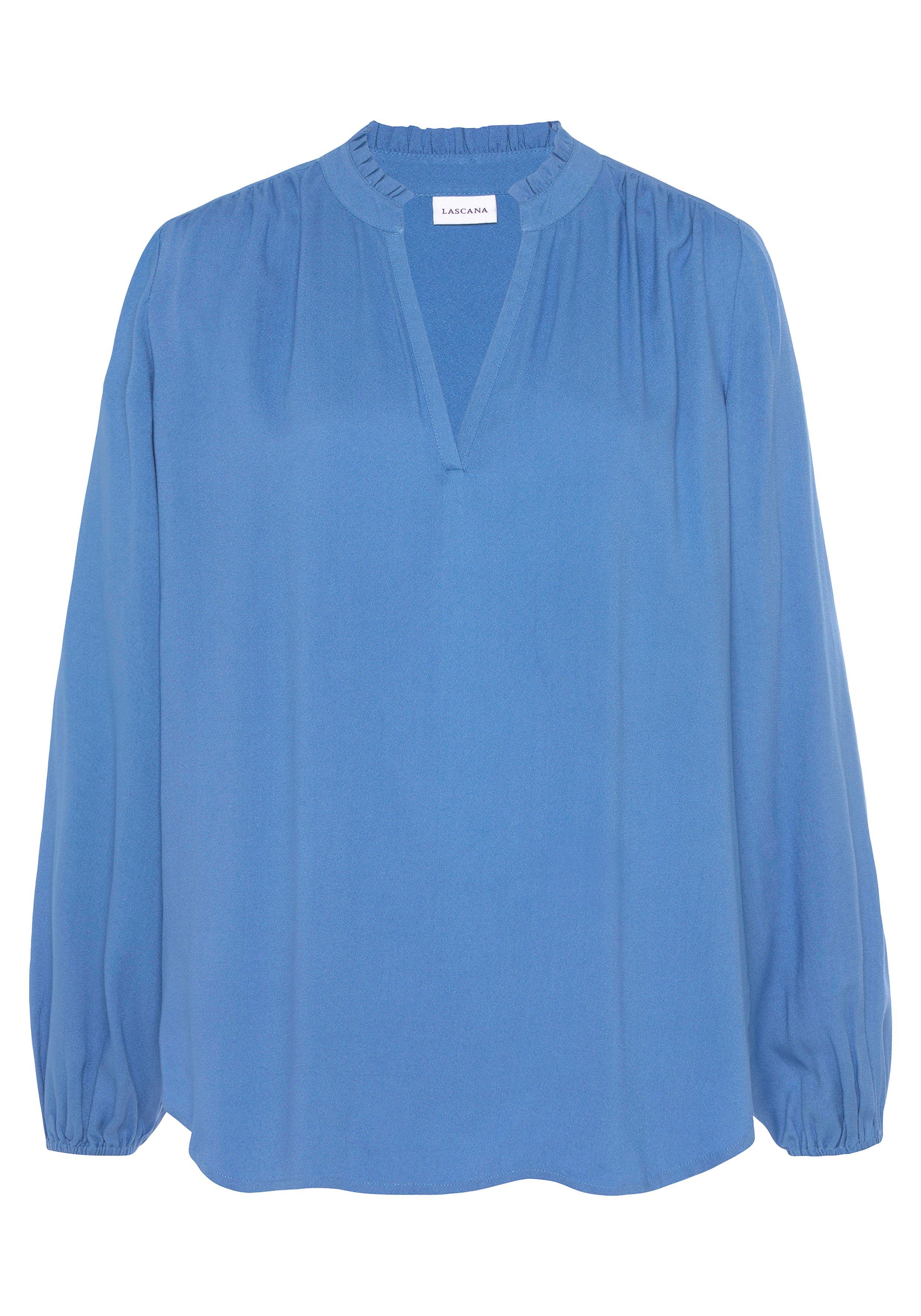 LASCANA Schlupfbluse, mit langen Ärmeln, leichte Damenbluse, casual-chic, f günstig online kaufen