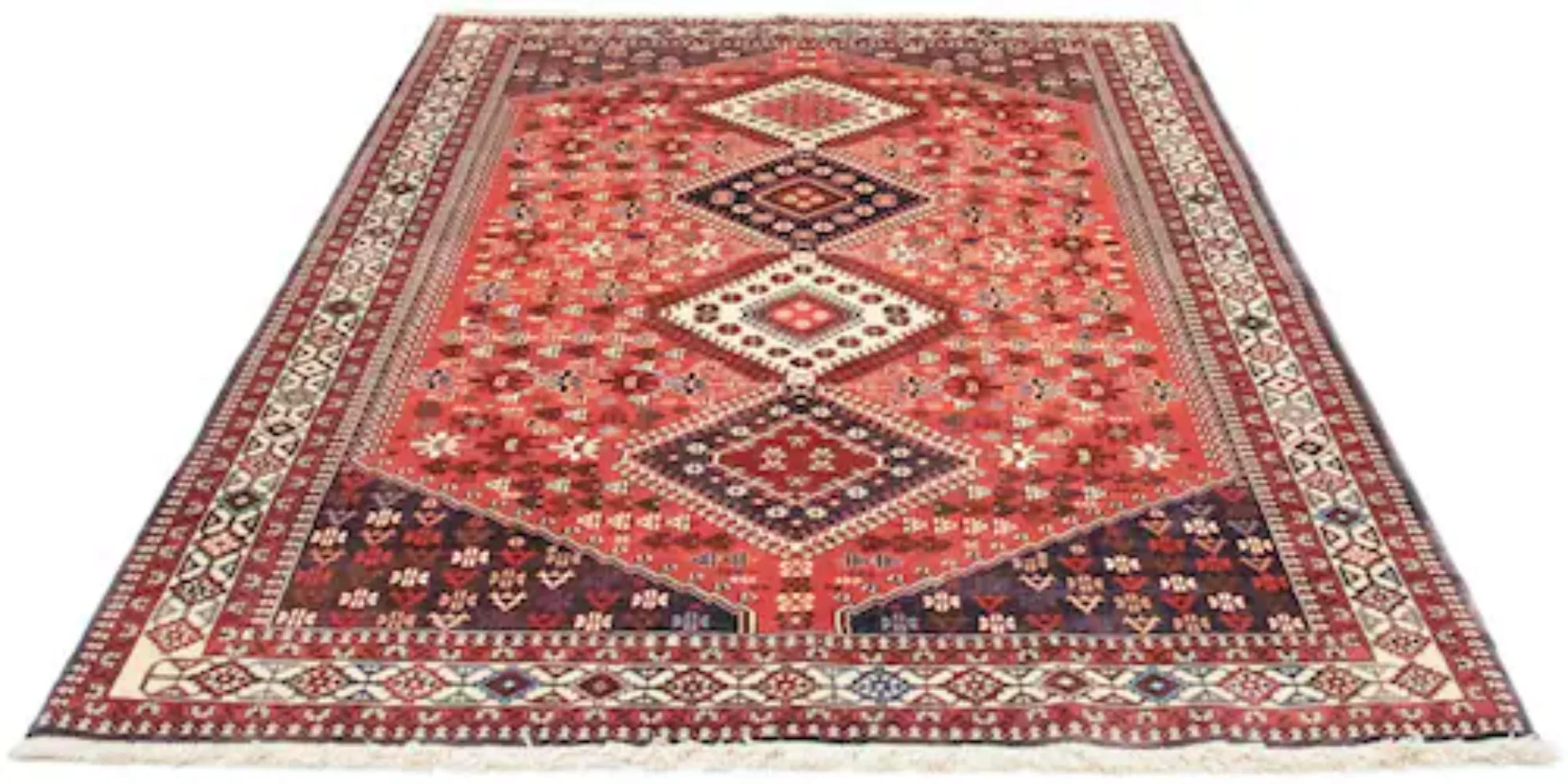 morgenland Wollteppich »Yalameh Teppich handgeknüpft terrakotta«, rechtecki günstig online kaufen